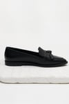 Ezra Siyah Fiyonklu Loafer Ayakkabı-Casual-Mio Gusto-01389BLC