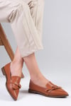 Ezra Taba Fiyonklu Loafer Ayakkabı-DÜZ AYAKKABI-Mio Gusto-01389TAC