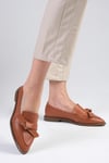 Ezra Taba Fiyonklu Loafer Ayakkabı-DÜZ AYAKKABI-Mio Gusto-01389TAC