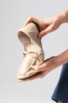 Fiona Hakiki Deri Ten Rengi Loafer-DÜZ AYAKKABI-Mio Gusto-01531NUC