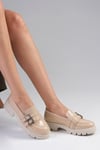 Gaby Kalın Tabanlı Oxford Ayakkabı-Casual-Mio Gusto-01509NUR