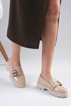 Gaby Kalın Tabanlı Oxford Ayakkabı-Casual-Mio Gusto-01509NUR