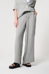 Siyah Renk Palazzo Formlu Bol Paça Pantolon