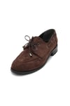 Kahverengi Rugan Kalın Tabanlı Loafer 4,5 cm | Mio Gusto