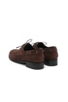 Kahverengi Rugan Kalın Tabanlı Loafer 4,5 cm | Mio Gusto