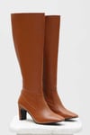 Mariana Taba Küt Burunlu Topuklu Çizme-Boots-Mio Gusto-02189TAC
