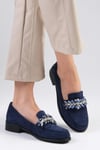 Matilda Dark Blue Oxford-Casual-Mio Gusto-02128DBS