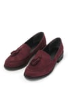 Mio Gusto Bordo Renk Süet Oxford Ayakkabı