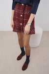 Mio Gusto Bordo Renk Süet Oxford Ayakkabı