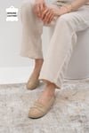 Mio Gusto Capri Hakiki Süet Bej Renk Kadın Loafer