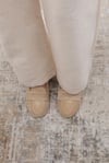 Mio Gusto Capri Hakiki Süet Bej Renk Kadın Loafer