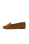 Mio Gusto Capri Hakiki Süet Taba Renk Kadın Loafer