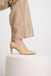 Mio Gusto Hakiki Deri Siyah Stiletto