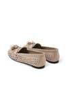 Mio Gusto Hazel Bej Renk Püsküllü Kadın Loafer