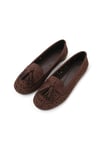 Mio Gusto Hazel Kahverengi Püsküllü Kadın Loafer