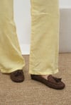 Mio Gusto Hazel Kahverengi Püsküllü Kadın Loafer