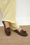 Mio Gusto Hazel Kahverengi Püsküllü Kadın Loafer