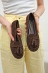 Mio Gusto Hazel Kahverengi Püsküllü Kadın Loafer