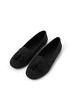 Mio Gusto Capri Hakiki Süet Lacivert Renk Kadın Loafer