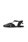 Mio Gusto Lotus Siyah Renk Lazer Kesimli KaDIN Sandalet