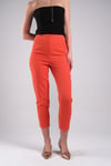 Mio Gusto Turuncu Renk Düz Paça Kumaş Kadın Pantalon