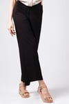 MIOROPA Siyah Renk Bol Paça Kumaş Pantolon-Pantolon-Mioropa-G0055BLK