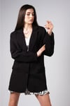 MIOROPA Siyah Renk Oversize Ceket-Ceket-Mioropa-G0052BLK