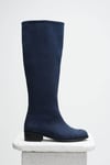 Parley Dark Blue Boot-Boots-Mio Gusto-02030DBS