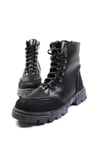 Samantha Siyah Renk Postal Bot-Thick Heels-Mio Gusto-01497BLZ