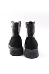 Samantha Siyah Renk Postal Bot-Thick Heels-Mio Gusto-01497BLZ