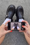 Siyah Tokalı Loafer | Kalın Taban Süet Kadın Loafer | Mio Gusto