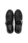 Siyah Tokalı Loafer | Kalın Taban Süet Kadın Loafer | Mio Gusto