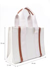 Taba Biyeli Bej Renk Kanvas El Ve Omuz Çantası-Bags-Mio Gusto-C0063BEK