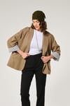 Yağyeşili Oversize Pamuklu Ceket