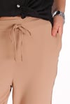 Bel Lastikli Pantolon Bej
