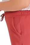 Bel Lastikli Pantolon Gül Kurusu