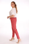 Bel Lastikli Pantolon Gül Kurusu