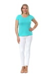 Bisiklet Yaka Ay Kol Basic Mint Bluz