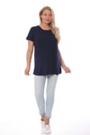 Bisiklet Yakalı Basic Lacivert Bluz