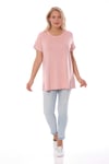 Bisiklet Yakalı Basic Pudra Bluz