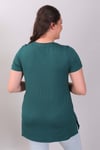 Bisiklet Yakalı Basic Yeşil Bluz