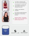 Büyük beden Geniş Askılı Basic Kahverengi Bluz (T-shirt)