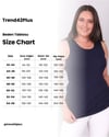 Büyük beden Geniş Askılı Basic Vizon Bluz (T-shirt)