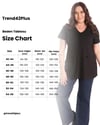 Büyük Beden Kadın V Yakalı Yırtmaçlı Basic Kahverengi Bluz (T-Shirt)