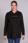 Ekose Kapşonlu Yeşil Sweat