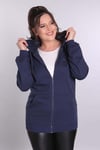 Fermuarlı Kapüşonlu Lacivert Sweat