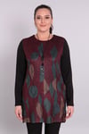 Geometrik Desen Bordo Tunik