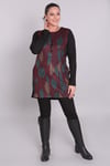 Geometrik Desen Bordo Tunik
