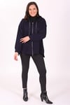 Kapüşonlu Cepli Lacivert Sweat
