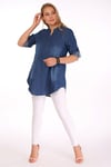 Lacivert Kot Tunik